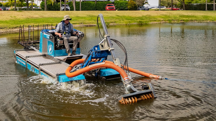 lake muck removal dredging, Hydraulic Dredging