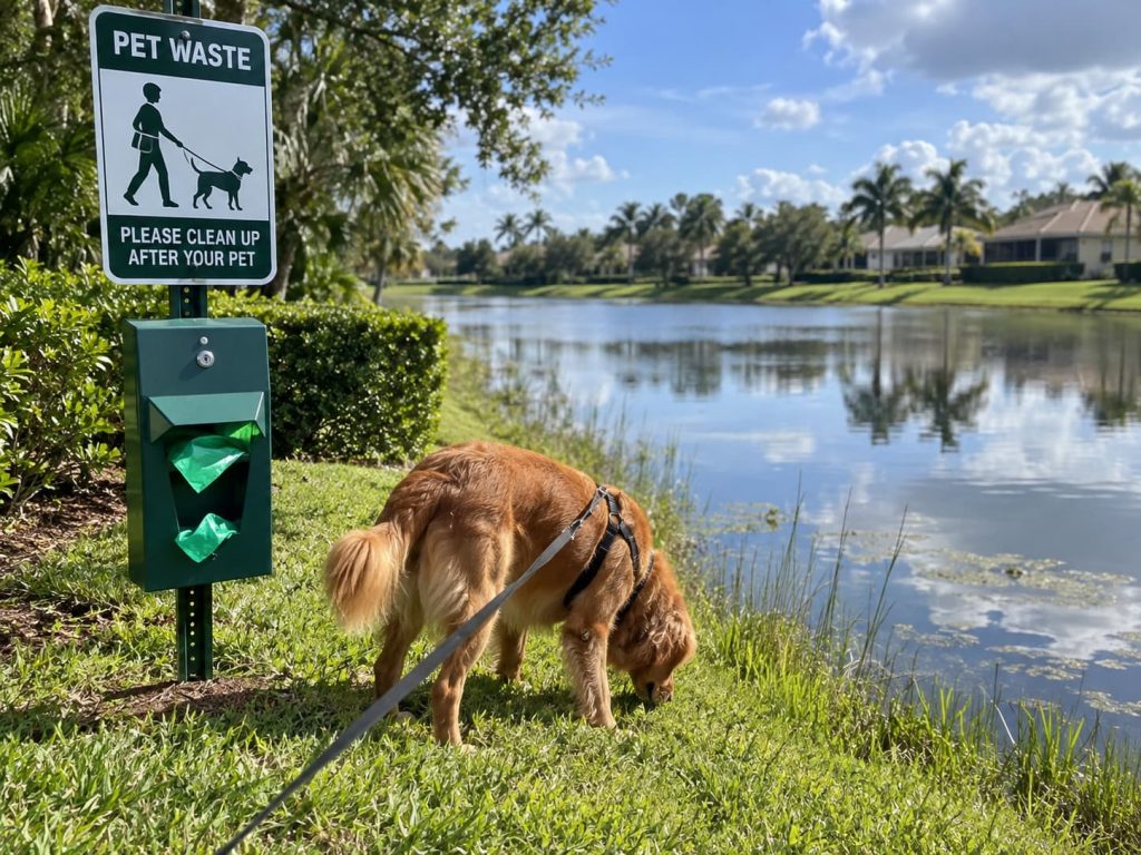 pet waste and water quality in HOA lakes
